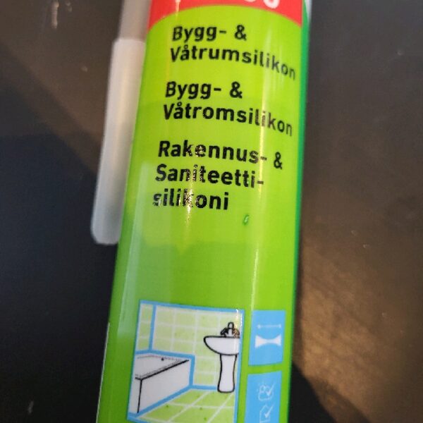 Bygg&Våtrumsilikon GRÅ 300ml