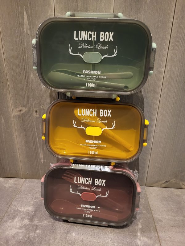 Lunchbox rektangulär mixade färger