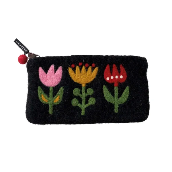 Börs Tulip Svart 14 x 10cm Klippan