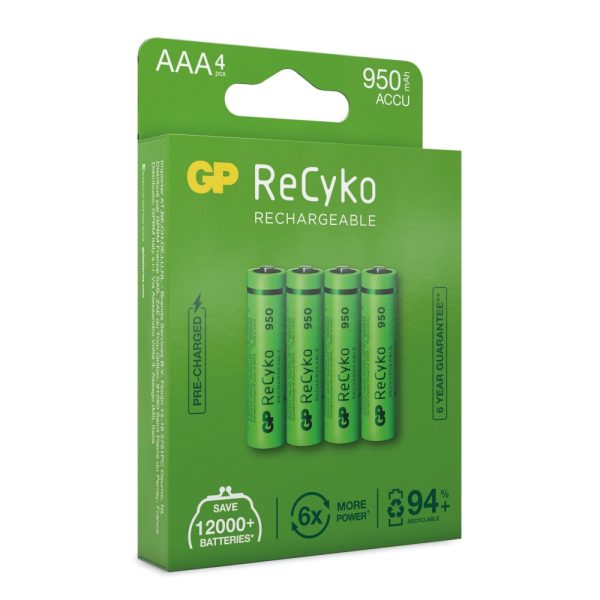 GP ReCyko Laddbara 950mAh Batterier 4pack