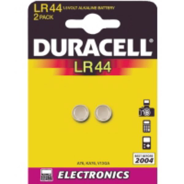 KNAPPCELLSBATTERI LR44-2P ALKALISKA