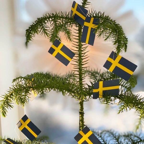Flagggirlang Sverige 2x2mtr