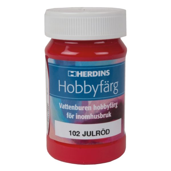 Hobbyfärg 102 Julröd 100ml