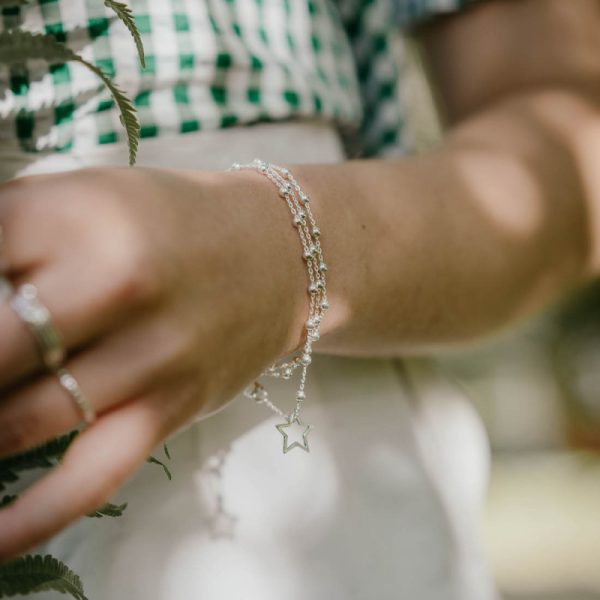 Silverhalsband stjärna kontur - Bild 2