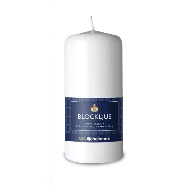 Blockljus 68x150mm Vit Liljeholmens