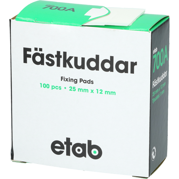Fästkuddar  12X25mm