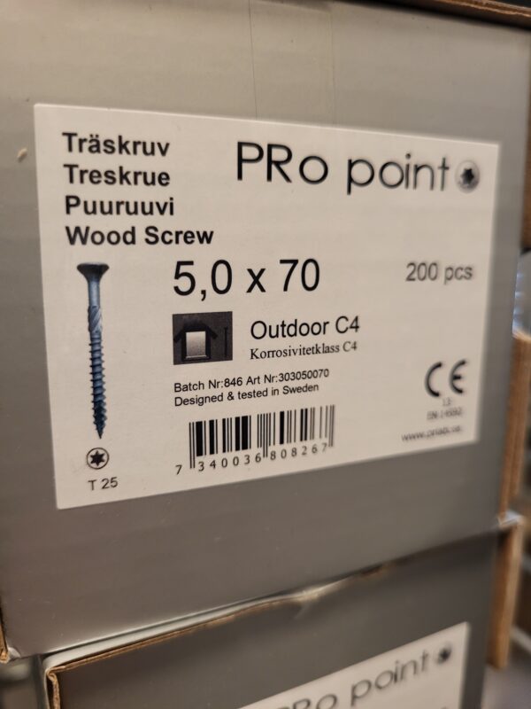 Träskruv 5,0x70 200st speed+pro