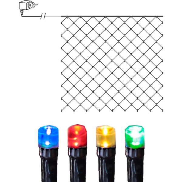 Ljusnät inne/ute LED 3x3 mtr