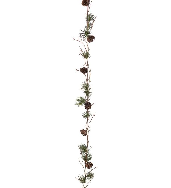 Lärkgirlang med kottar 135cm
