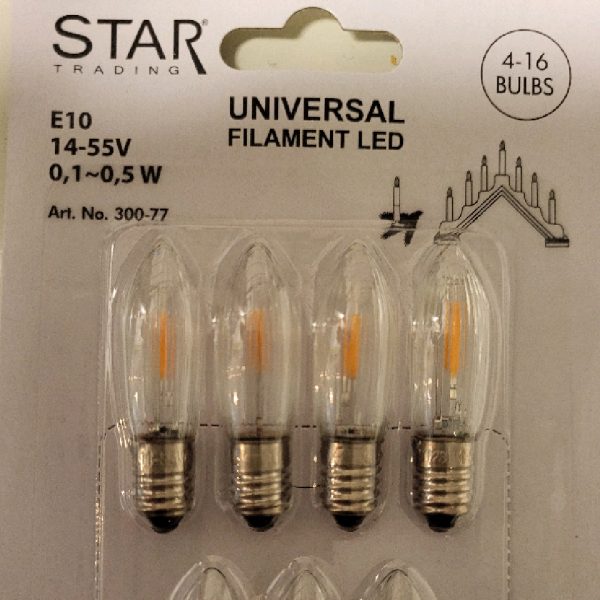 Reservlampa 7-pack Uni.Led 4-16ljus