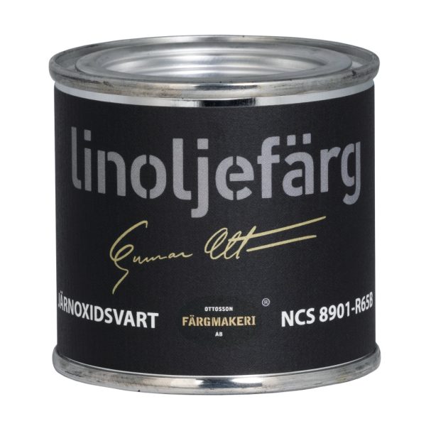 Linoljefärg Järnoxidsvart 0.1L