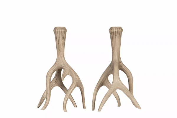 Ljusstake Renhorn Natur Poly - Bild 3