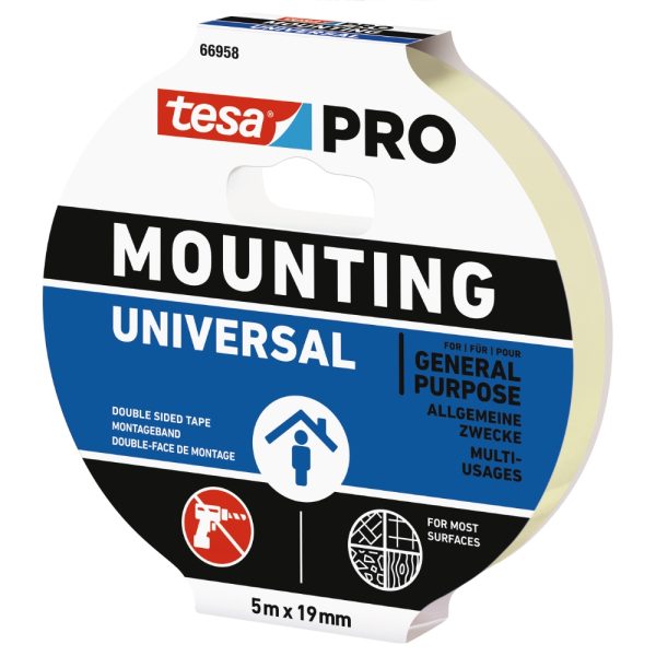Monteringstejp Pro Universal 5mX19mm