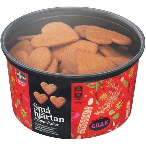 Pepparkakor Små Hjärtan Burk 425GR