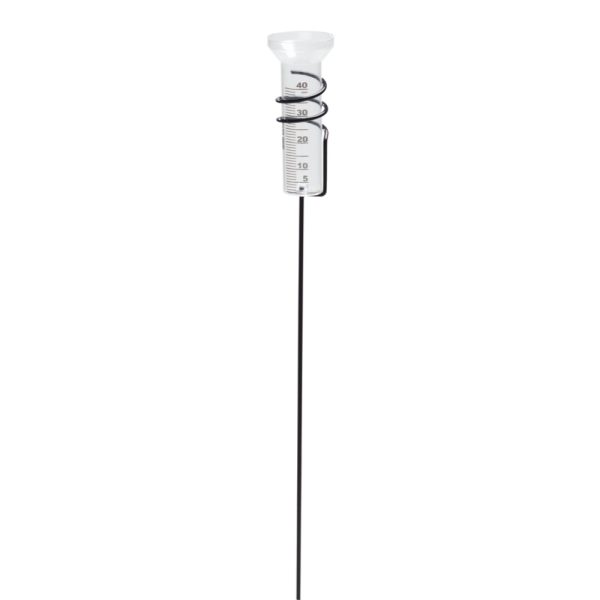 Regnmätare Spiral Svart Transp. Pvc glas