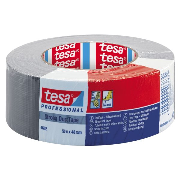 Byggtejp Silvertejp Tesa 48mm x 50mtr