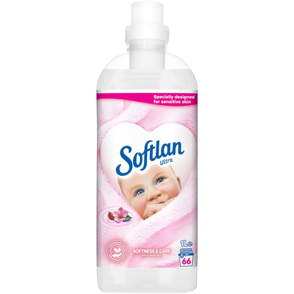 Sköljmedel Softlan Softness and Care 1L