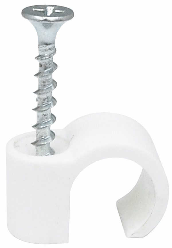 Skruvclips Vit Ø 8-12 mm 3.9x32 mm 10 st