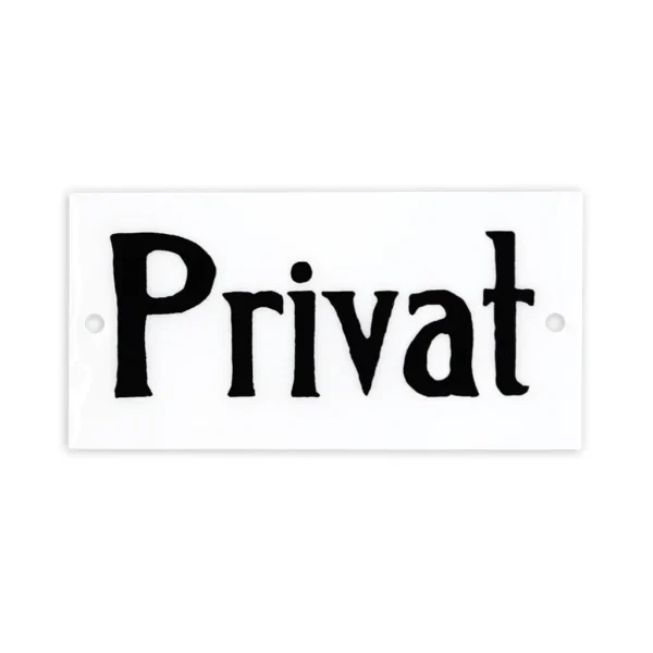 Skylt Privat