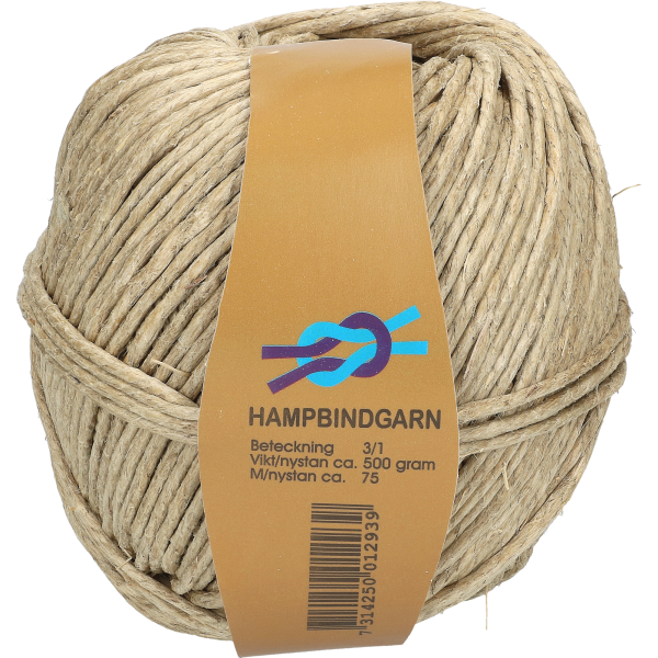 Snöre Hampbindgarn 3/1 500g