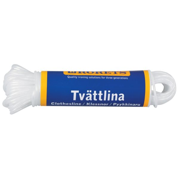 Tvättlina Vit Rörets 20m