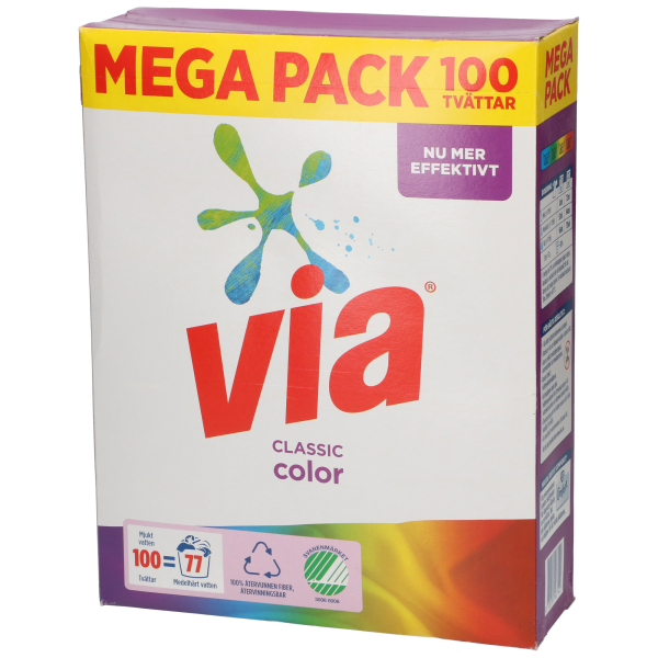Tvättmedel Via Color 4,4kg