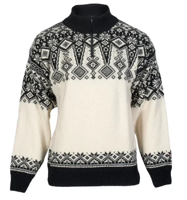 Ulltröja Svart & Vit 100% Ull