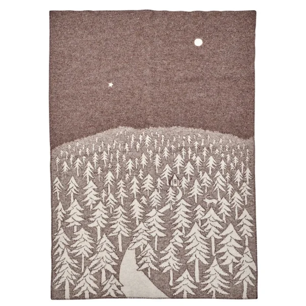 Ullfilt House In The Forest Brun 130x180cm