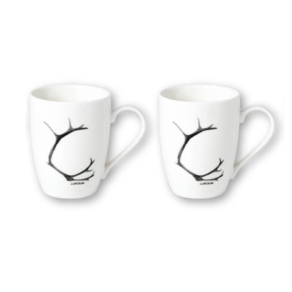 Porslinmugg 2pack renhorn