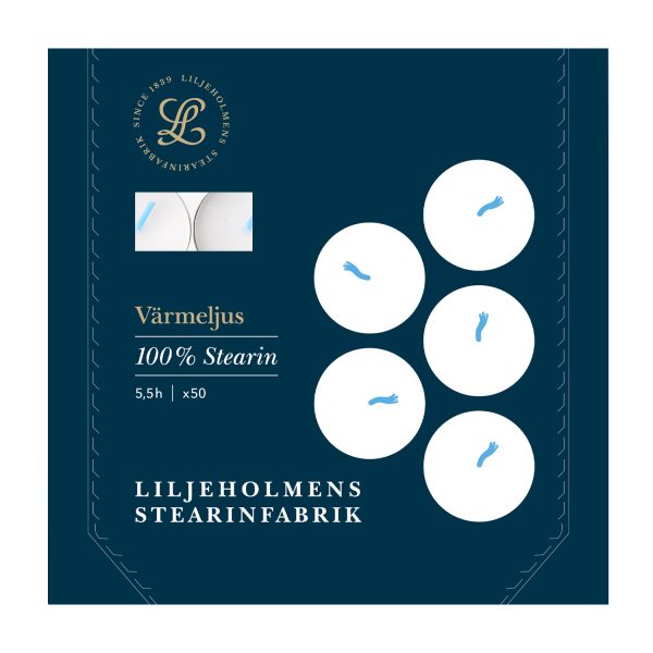 Värmeljus 100% Stearin 50-pack Liljeholmens - Bild 2