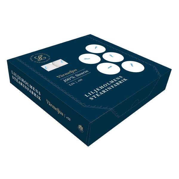 Värmeljus 100% Stearin 50-pack Liljeholmens