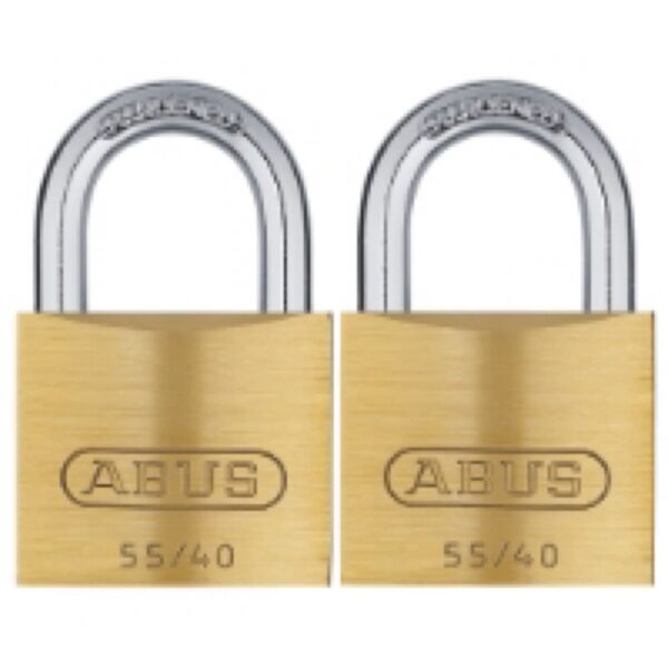 Hänglås 55/40 2ST LL Mässing Abus