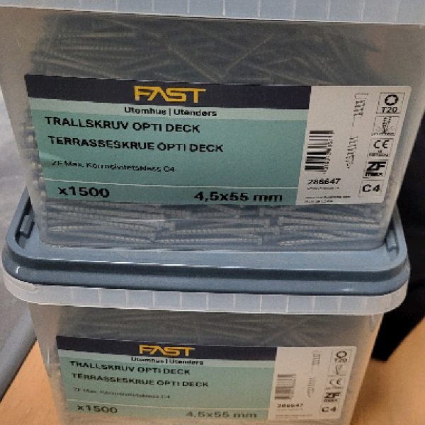 Trallskruv Opti Deck 4,5x55 zfmax 1500st