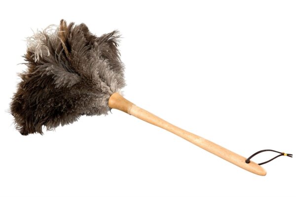 Dammvippa Strutsfjäder Natur 45cm