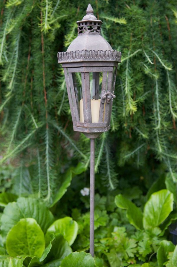 Lykta/70cm Garden Metall Natur 12x26cm