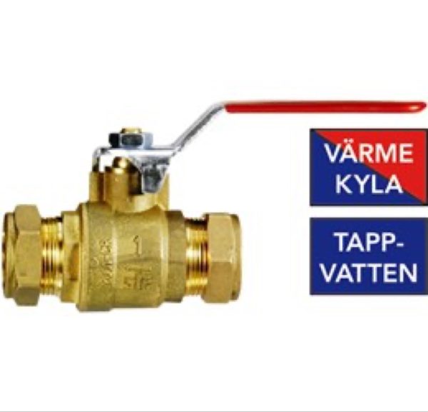 IVR25 Kläm kulventil 22