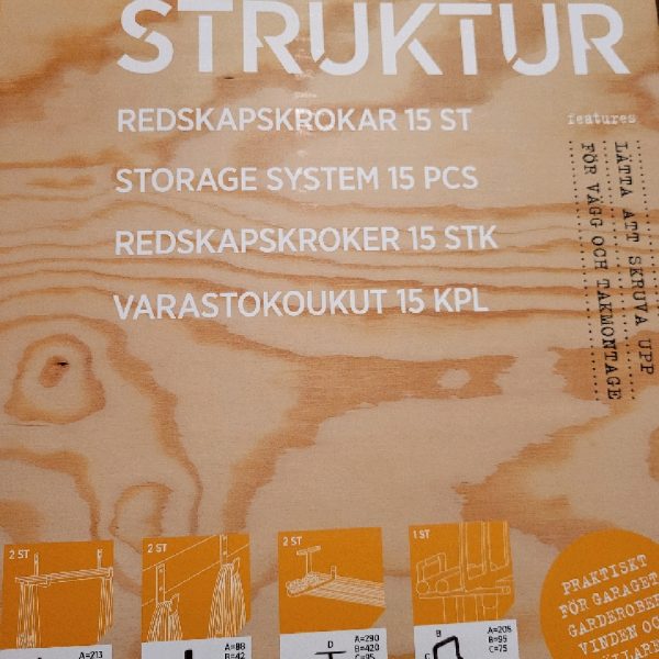 Redskapskrokar Struktur mix