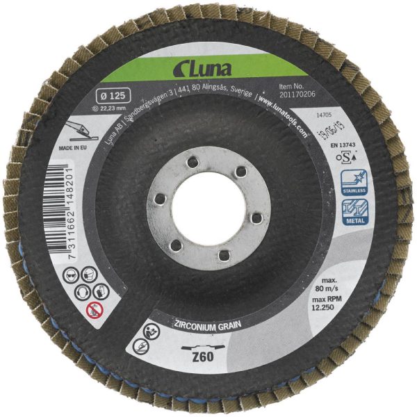 Lamellrondell 125mm K80