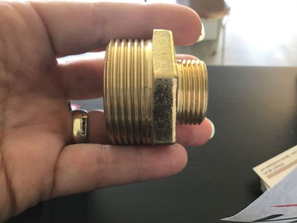 Sexkant Nippel metall 32x20mm