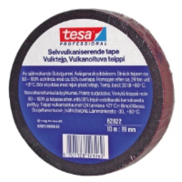 Vulktejp 19mm x 10m Svart Tesa