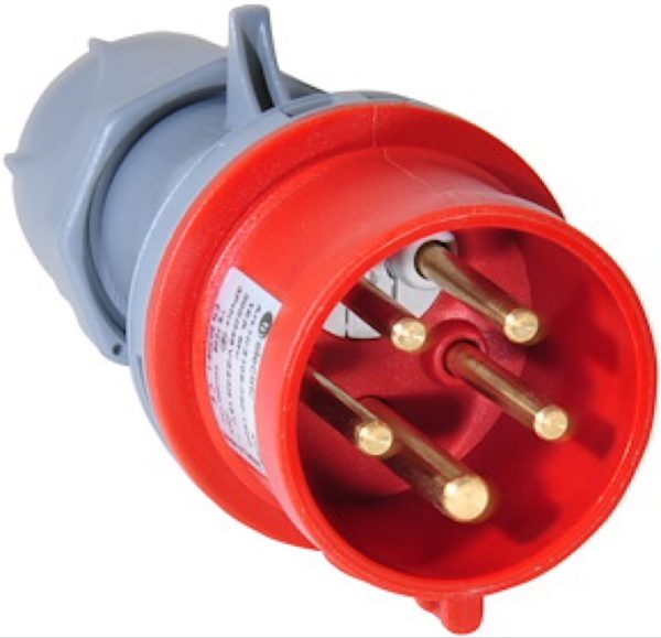 Fasväxlare16A, 3P+N+J, 400V, 6H, IP44