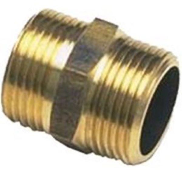 Sexkant Nippel metall 20x15mm