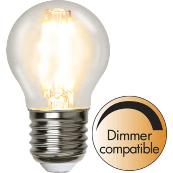Led lampa E27 G45 Klarglas