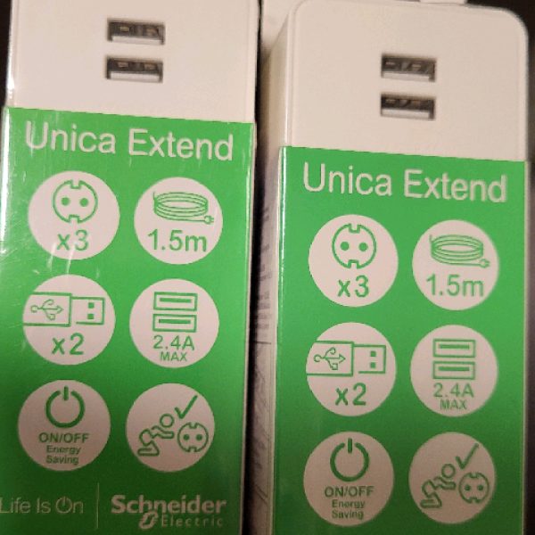 Grenuttag 3V +2xUSB jord 1.5mtr