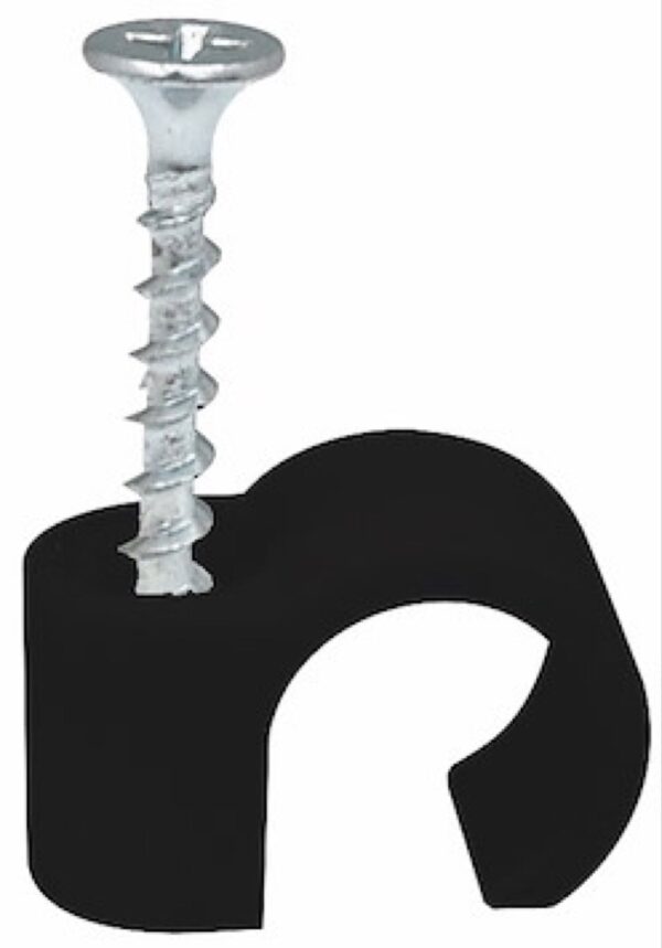 Skruvclips Svart Ø 14-18mm 3,9X41mm 100 ST