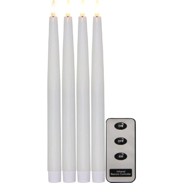 Led Antikljus 4-pack Flamme